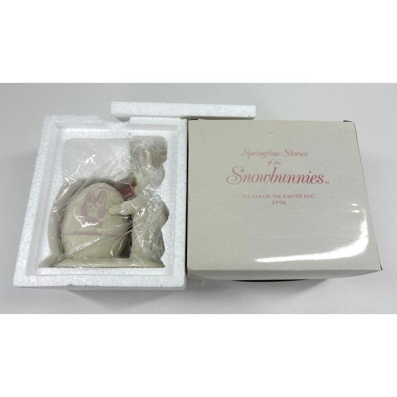 Dept 56 Springtime Stories of Snowbunnies I'll Color the Easter Egg #2621-2 - Picture 2 of 4